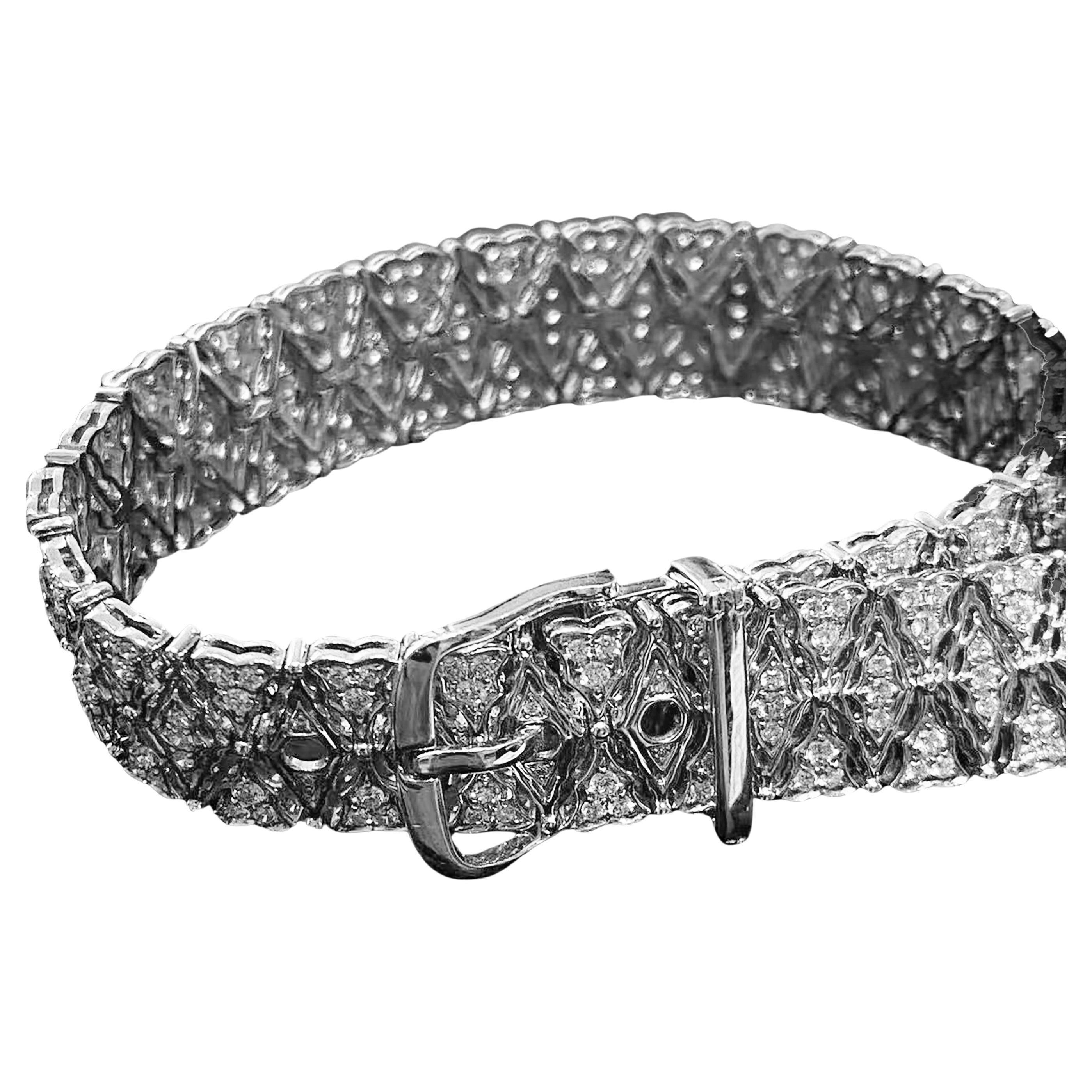 X Bracciale con diamanti Ljosgild in vendita