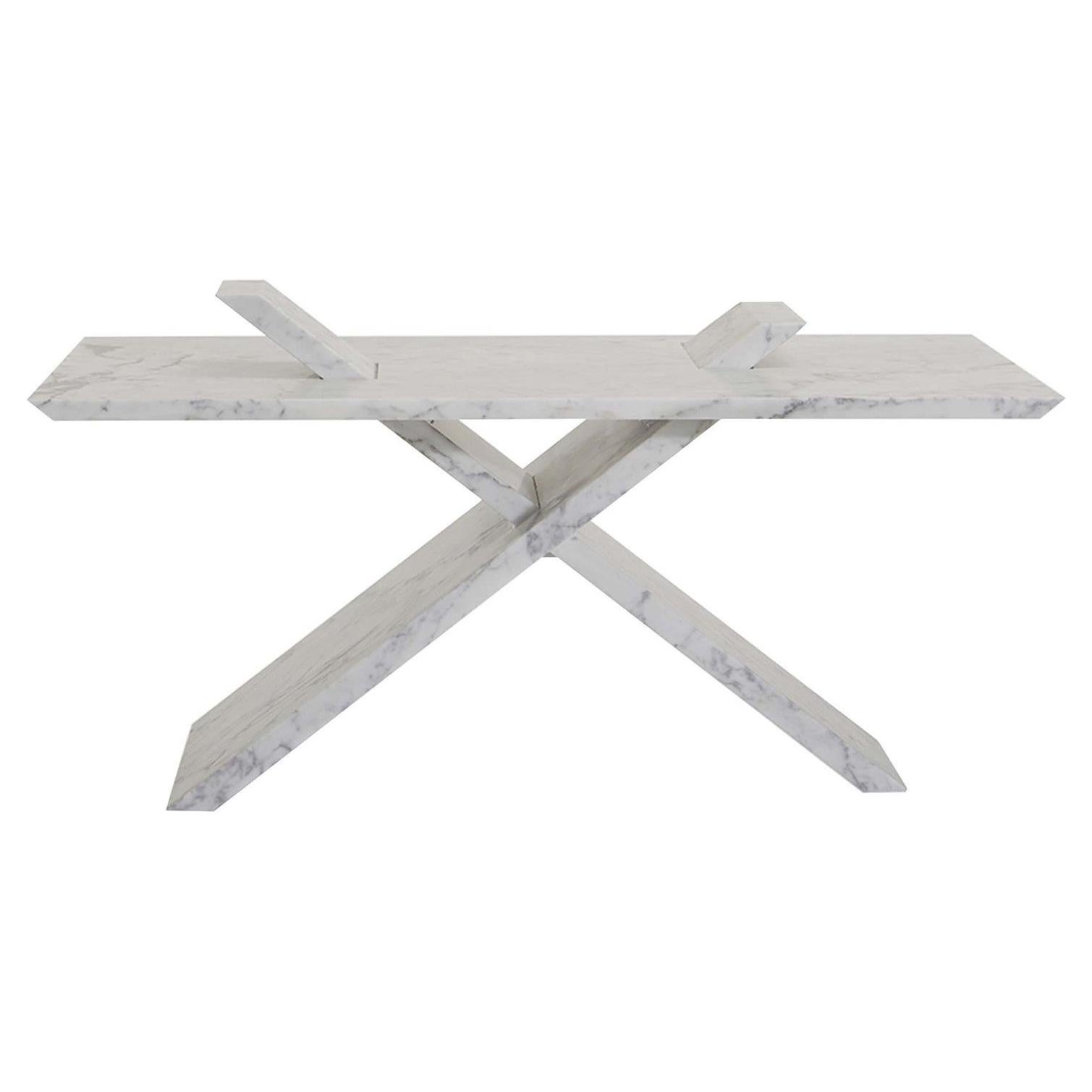 X Marble Coffee Table