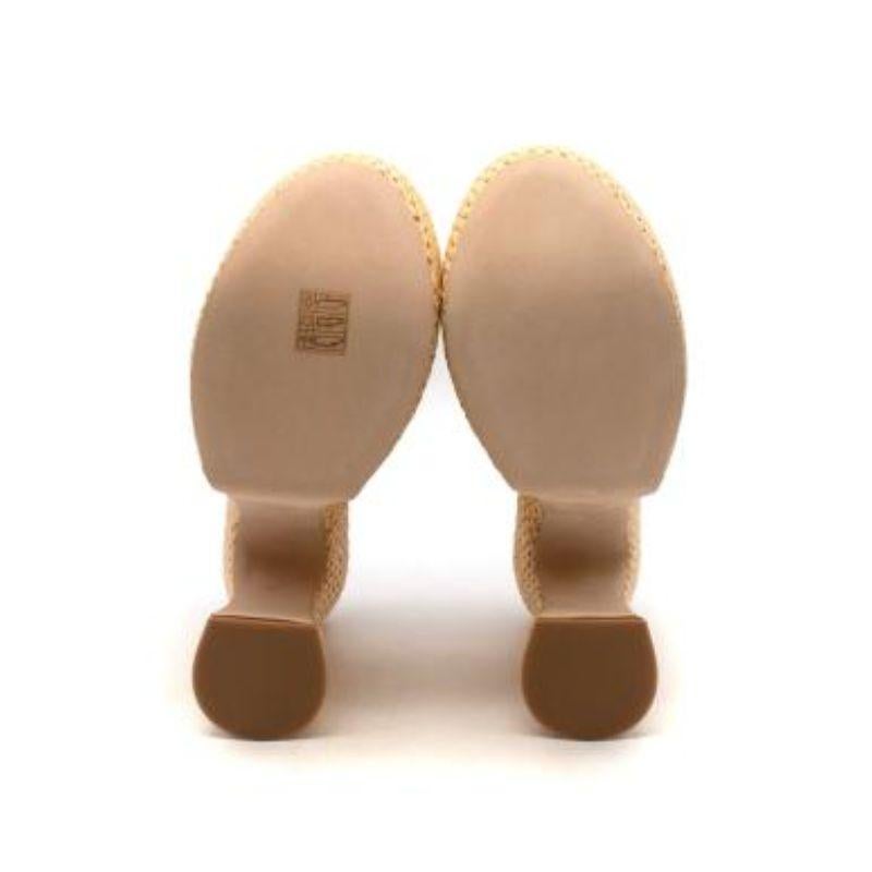 Paula''s Ibiza 125 Sand Raffia Plattform-Krüge im Angebot 2