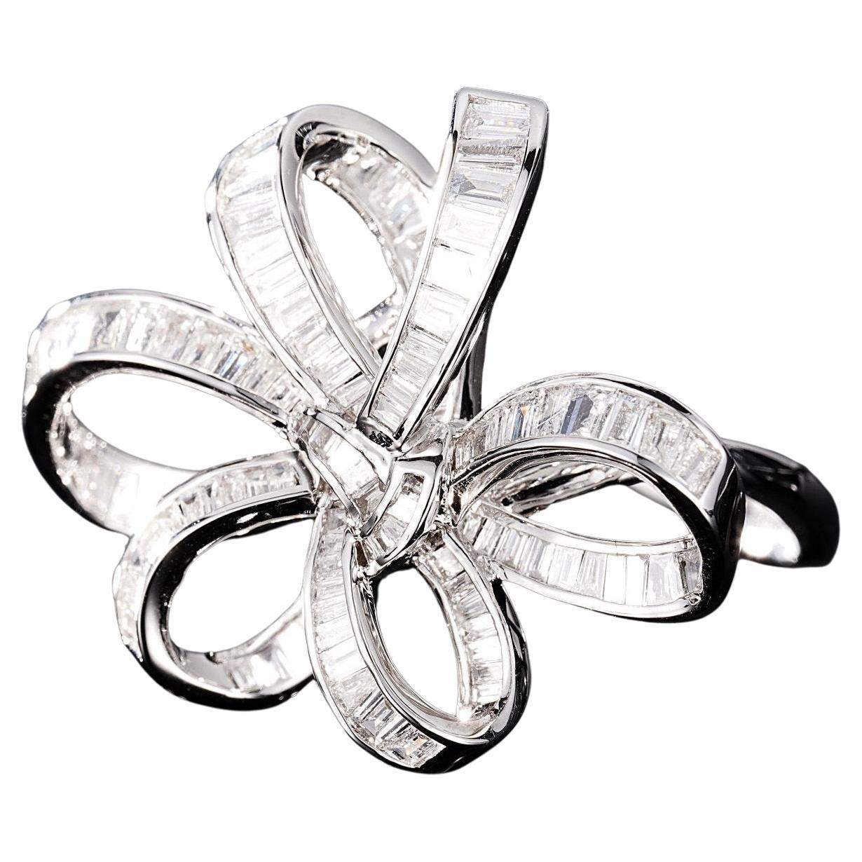 X Punk-Knoten Diamantring