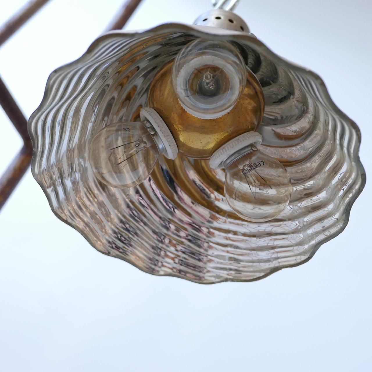 X Ray Gold Mercury Shade Pendant Light In Good Condition For Sale In London, GB