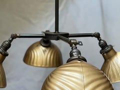 X-Ray Mercury Shade, 4 Arm Chandelier