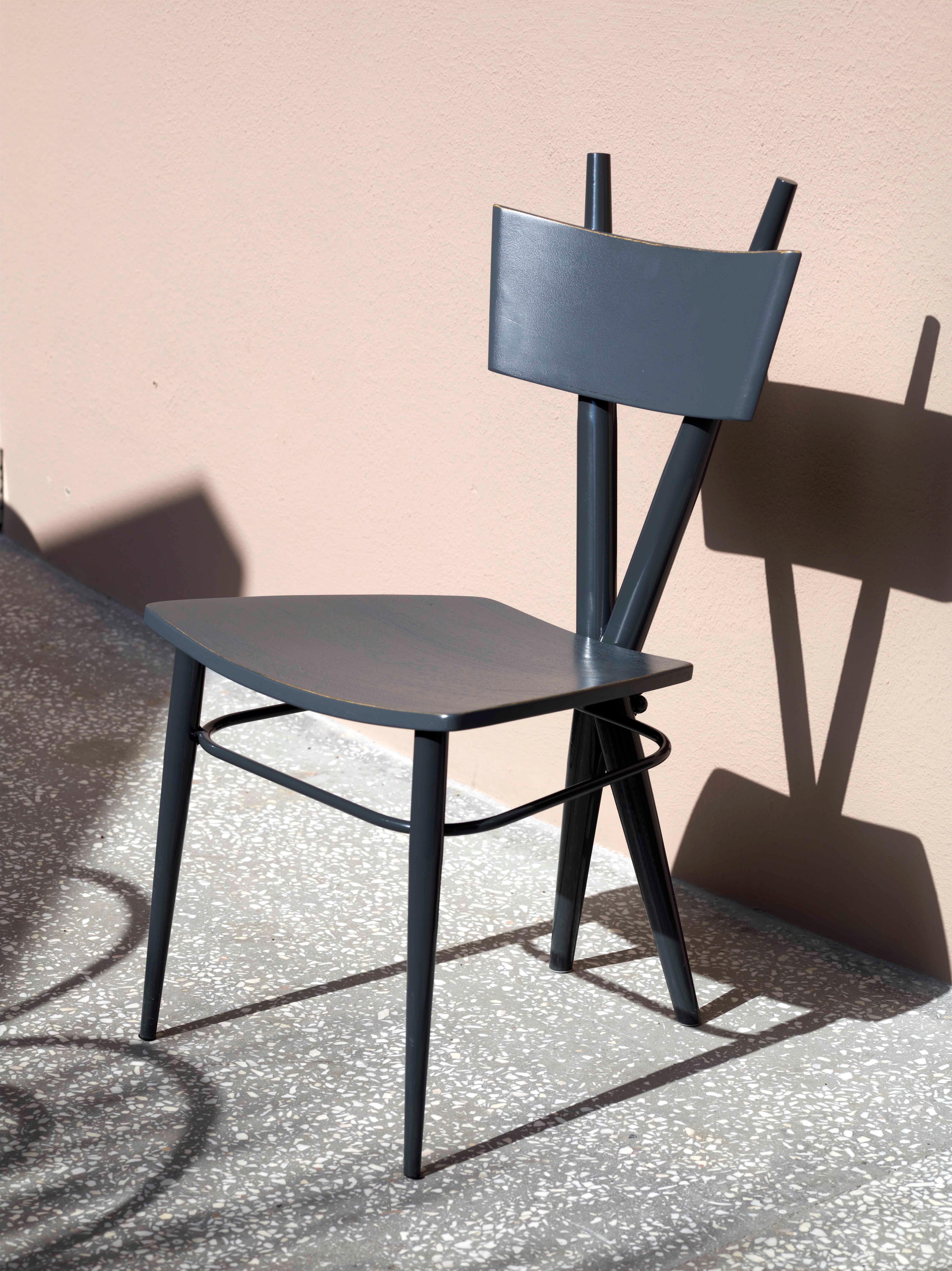 X Set of Wooden Chairs by Sema Topaloglu 6