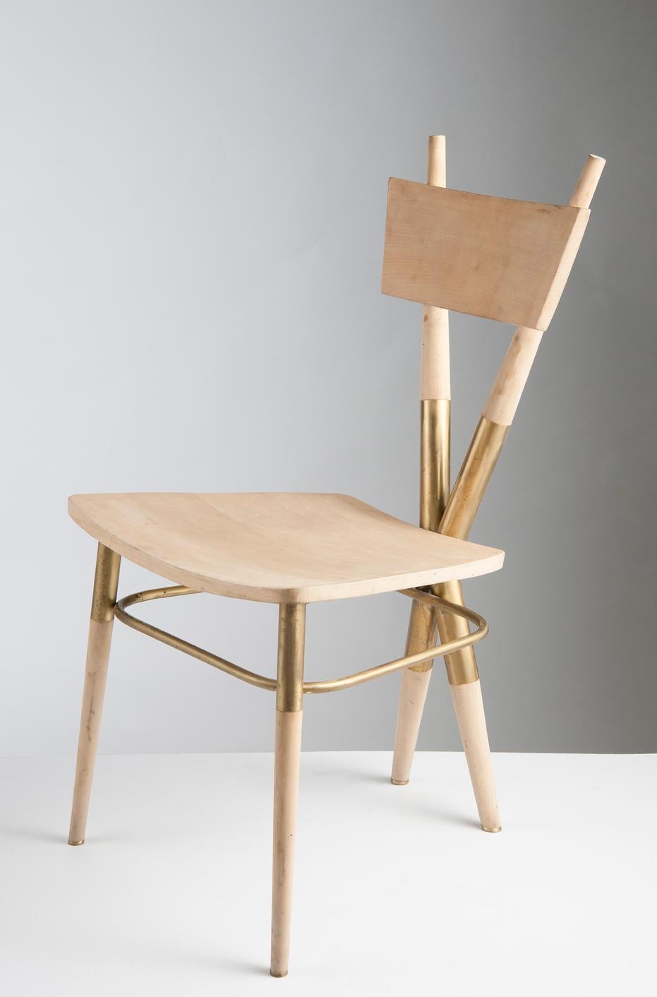 Turkish X Set of Wooden Chairs by Sema Topaloglu