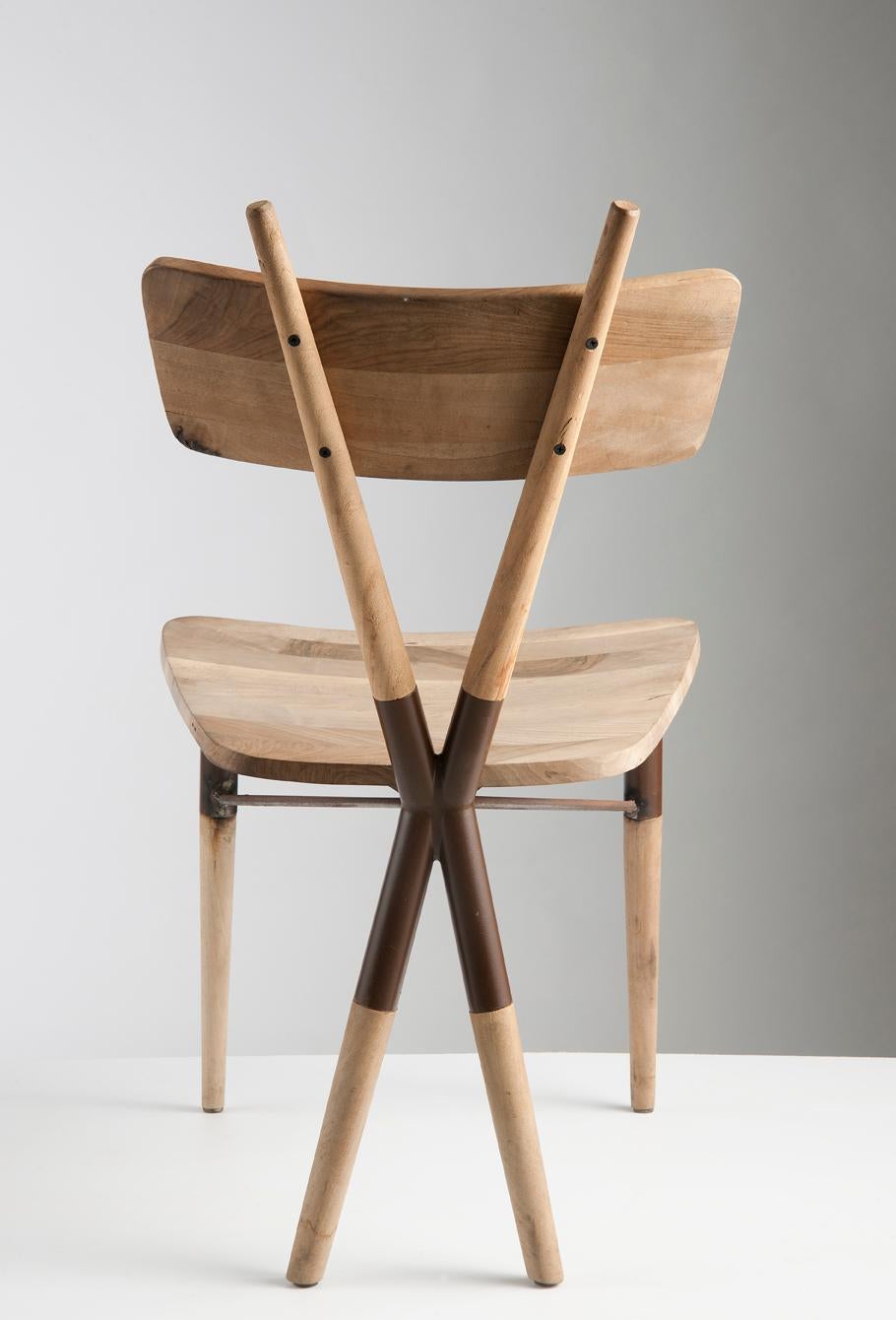 X Set of Wooden Chairs by Sema Topaloglu 2