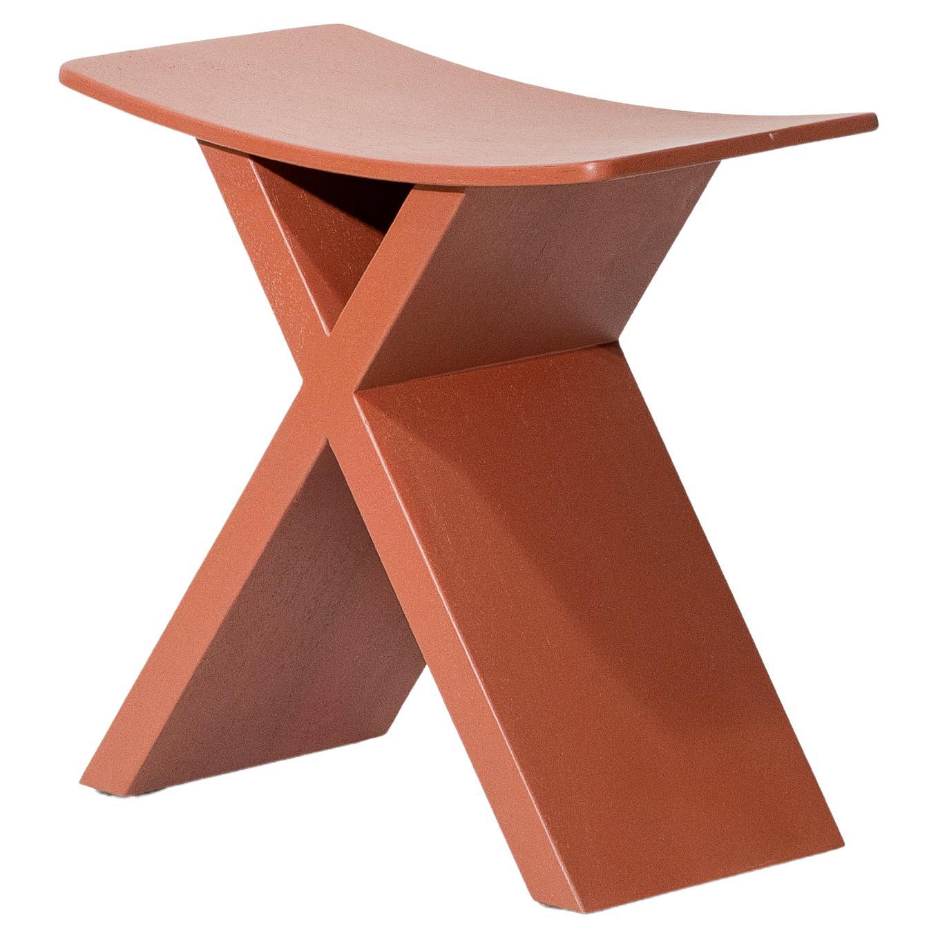 X, Sgabello Soli Red Monkey Pod Wood