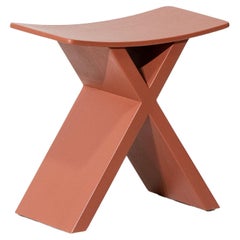 X, Soli Red Monkey Pod Wood Stool