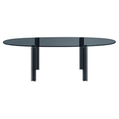 X-T Oval Dining Table designed by Piero Lissoni for Glas Italia 