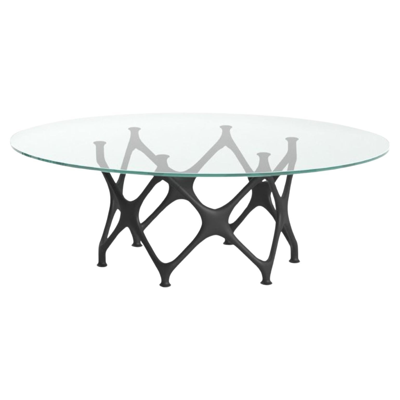 X Table System Coffee Table in Glass Top by Hsiang Han Hsu for Cappellini