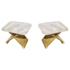 Rock Crystal Side Tables