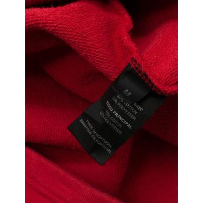 red vetements hoodie