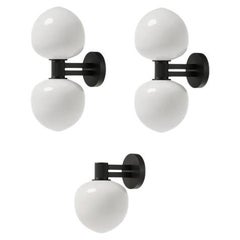 x2 Lámpara de pared negra "Memoir 120 II" + x1 "Memoir Wall 120" de GamFratesi para Lyfa