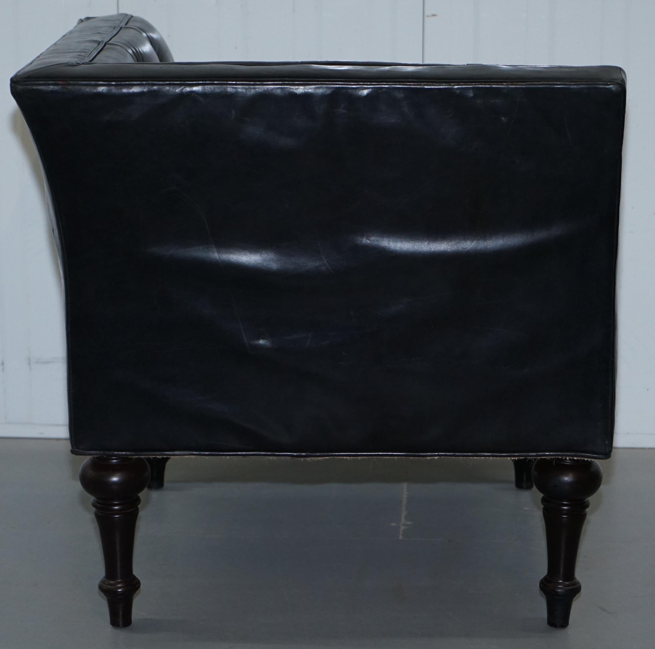 X2 Paolo Moschino Nicholas Haslam Leather Chesterfield Salon Armchairs 5