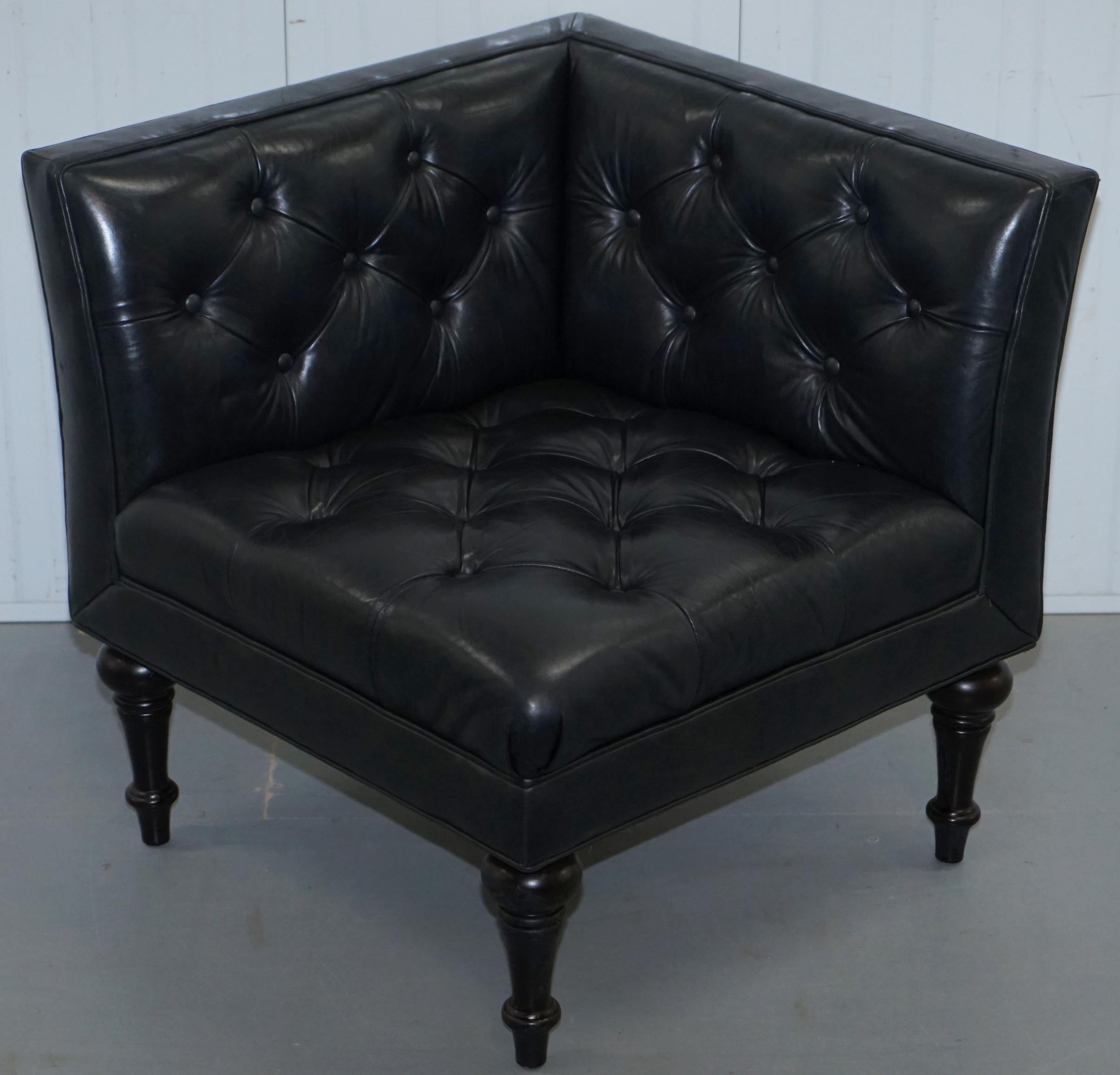 X2 Paolo Moschino Nicholas Haslam Leather Chesterfield Salon Armchairs 9