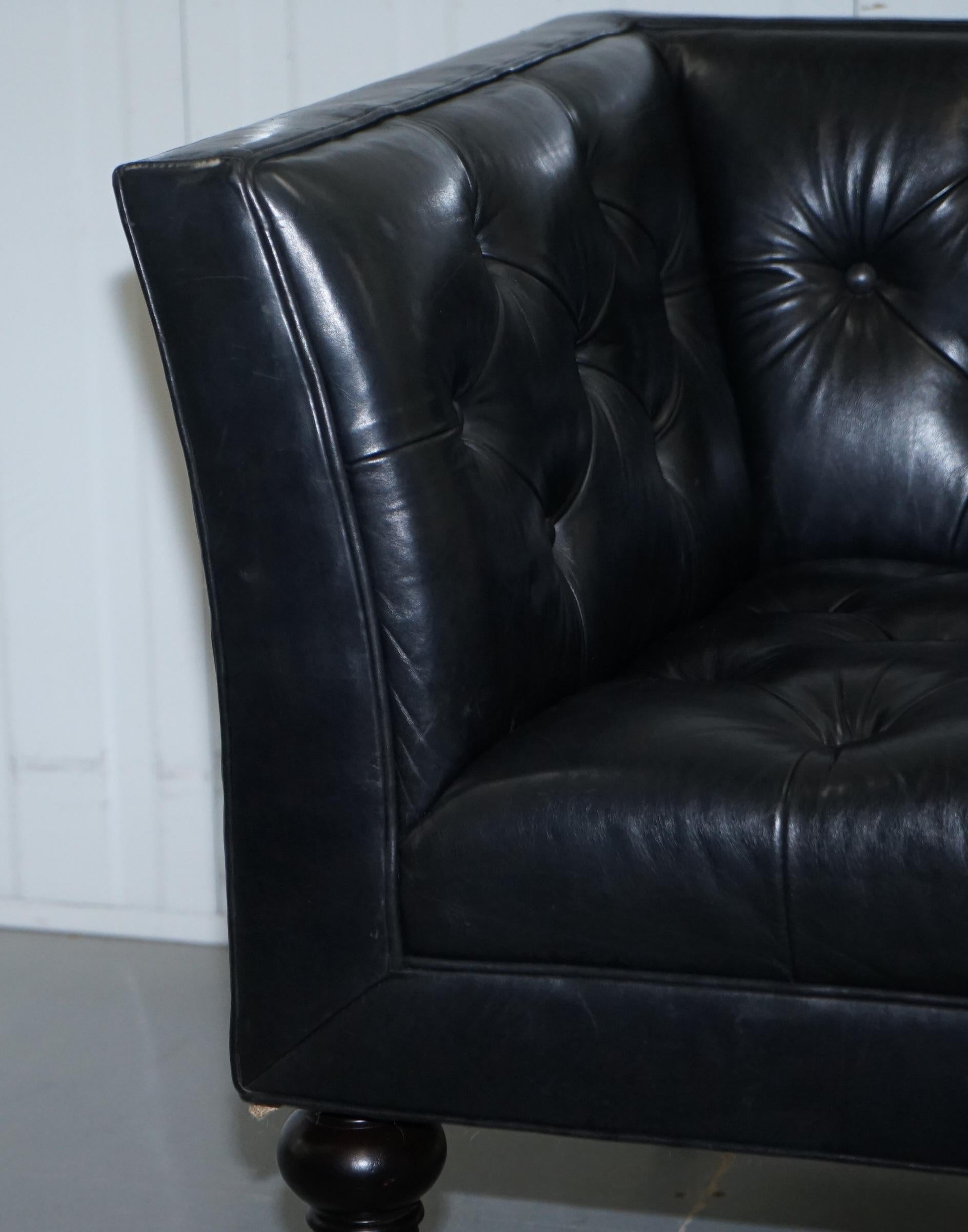 X2 Paolo Moschino Nicholas Haslam Leather Chesterfield Salon Armchairs 12