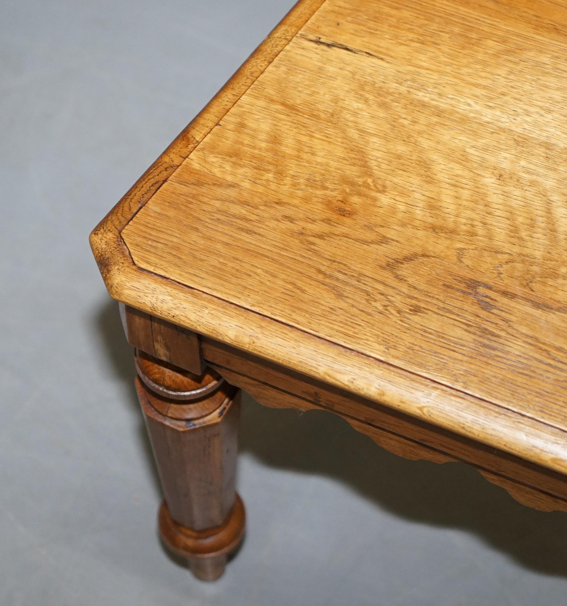 X4 Amazing Vintage Gothic Steeple Back Dining Chairs Lovely Pugin Style Carving 5
