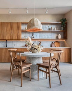 x6 Tarasca Handwoven Natural Palm Pendant Lampshades for private client