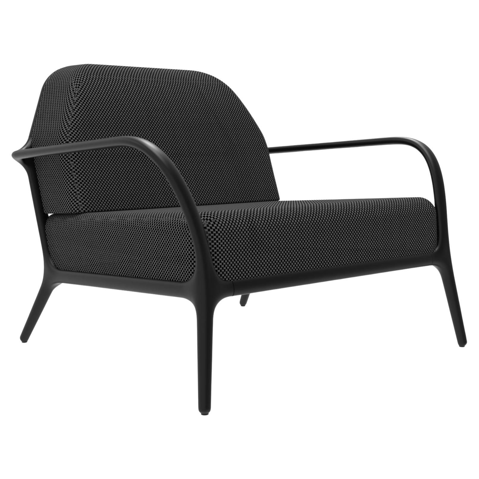 Xaloc Black Armchair by Mowee For Sale