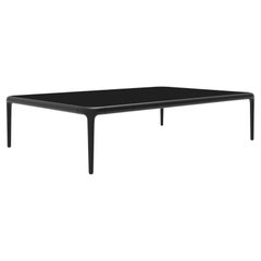 Xaloc Black Coffee Table 120 with Glass Top by Mowee