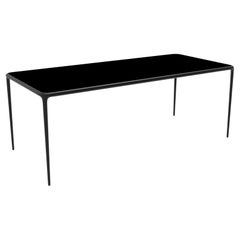 Xaloc Black Glass Top Table 200 by Mowee