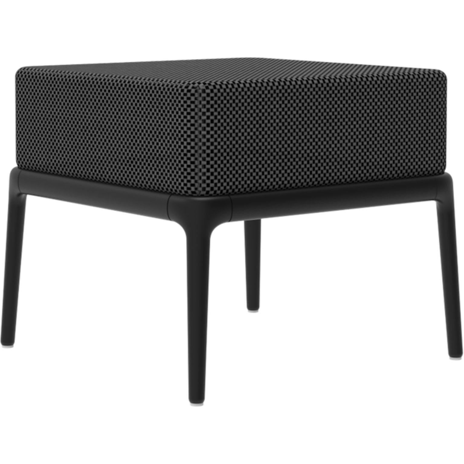 Xaloc black pouf 50 by Mowee.
Dimensions: D50 x W50 x H43 cm
Material: Aluminium, Textile
Weight: 7 kg
Also Available in different colours and finishes.

 Xaloc synthesizes the lines of interior furniture to extrapolate to the exterior,