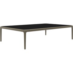 Xaloc Bronze Coffee Table 120 with Glass Top by Mowee