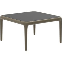 Xaloc Bronze Coffee Table 50 with Glass Top by Mowee