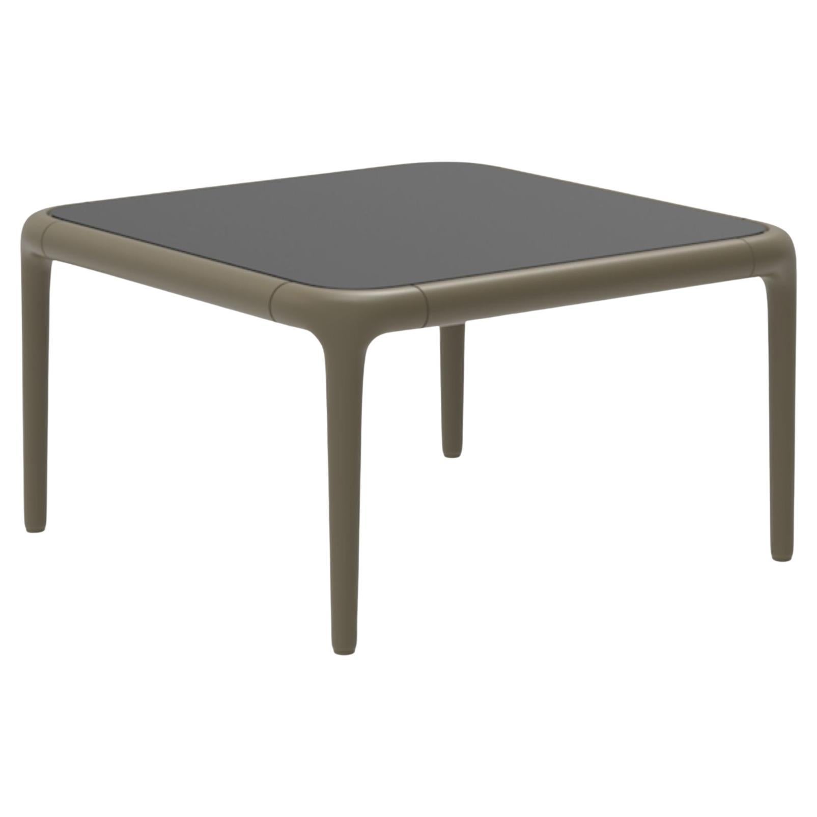 Xaloc Bronze Coffee Table 50 with Glass Top by Mowee