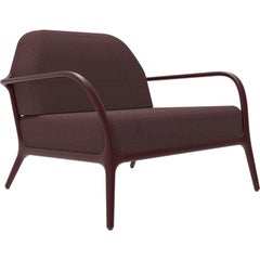 Xaloc Burgundy Armchair by Mowee