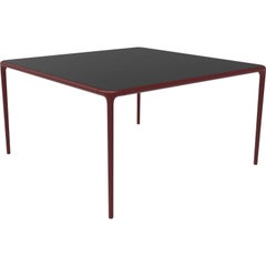 Xaloc Burgundy Glass Top Table 140 by Mowee