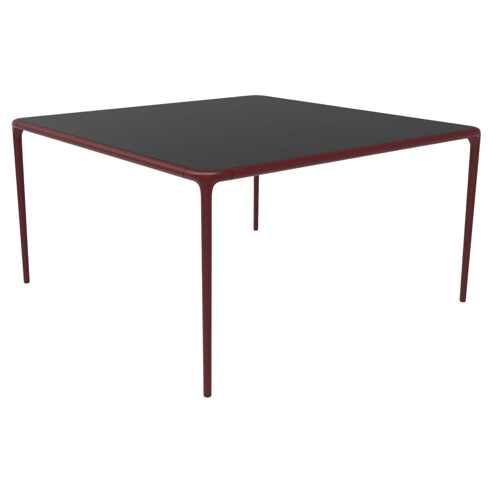Xaloc Burgundy Glass Top Table 140 by Mowee For Sale