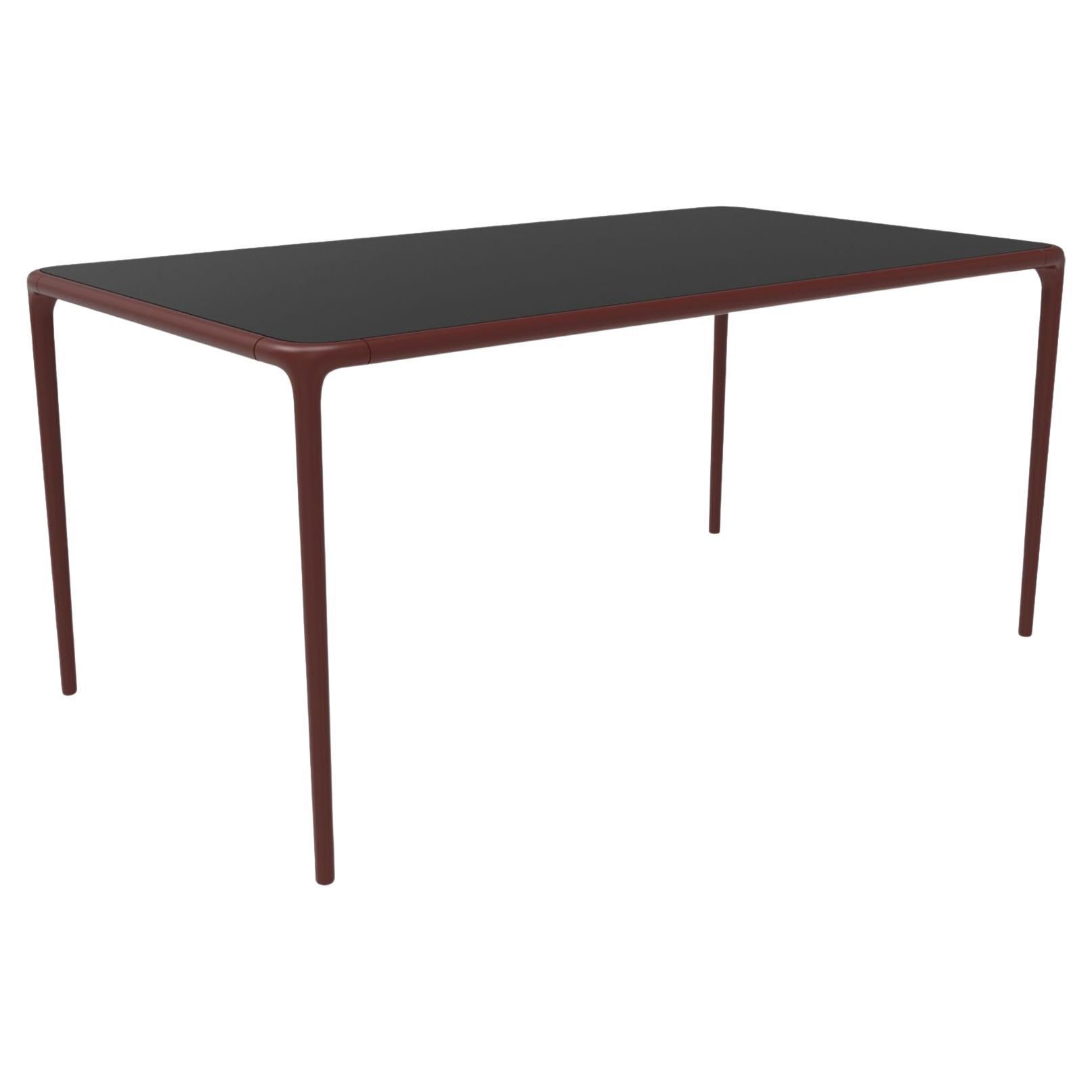 Xaloc Burgundy Glass Top Table 160 by Mowee For Sale