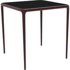 Xaloc Burgundy Glass Top Table 70 by Mowee