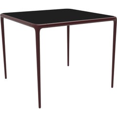 Xaloc Burgundy Glass Top Table 90 by Mowee