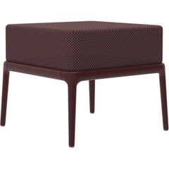 Xaloc Burgundy Pouf 50 by Mowee