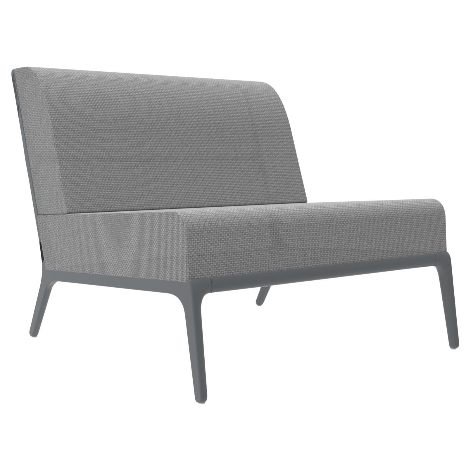 Xaloc Central 90 Grey Modular Sofa by Mowee For Sale