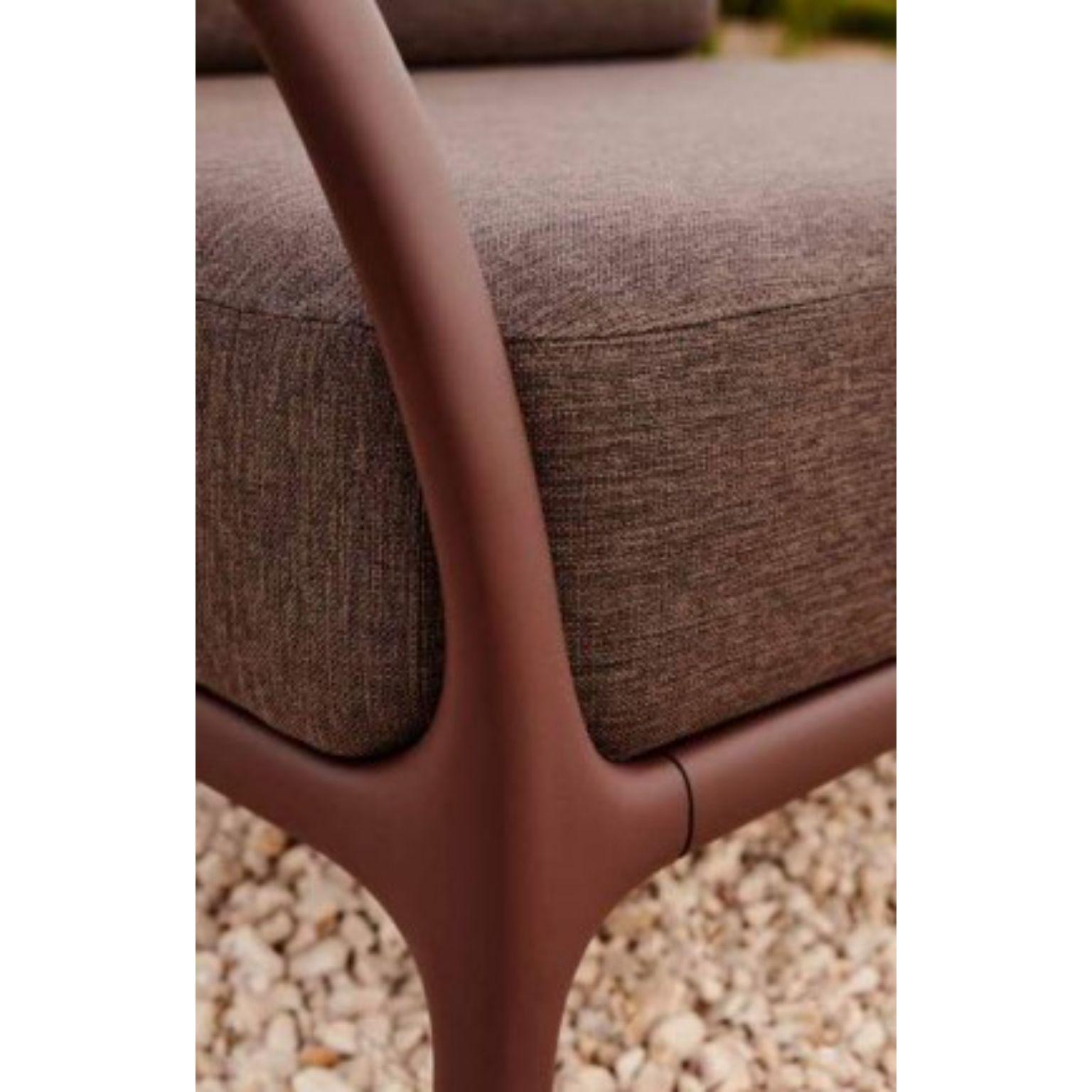 Contemporary Xaloc Chocolate Sofa by Mowee For Sale
