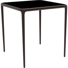 Xaloc Chocolate Top Glass Table 70 by Mowee