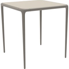 Xaloc Cream Glass Top Table 70 by Mowee
