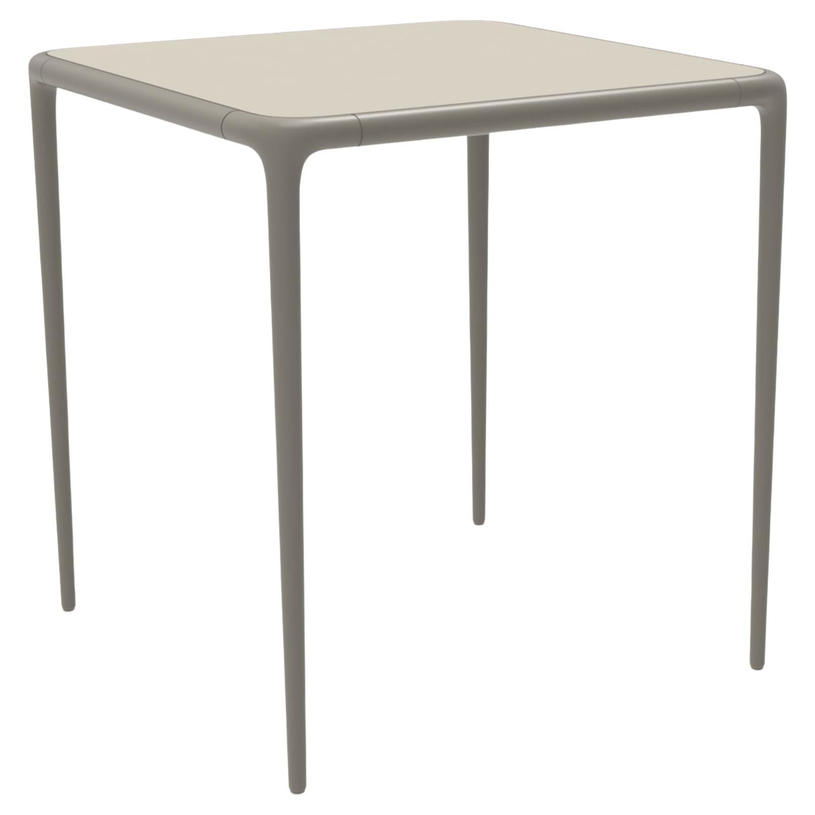 Xaloc Cream Glass Top Table 70 by Mowee For Sale