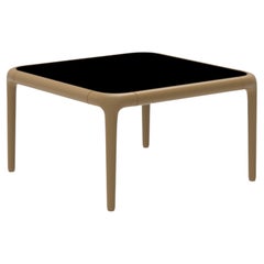 Xaloc Gold Coffee Table 50 with Glass Top by Mowee