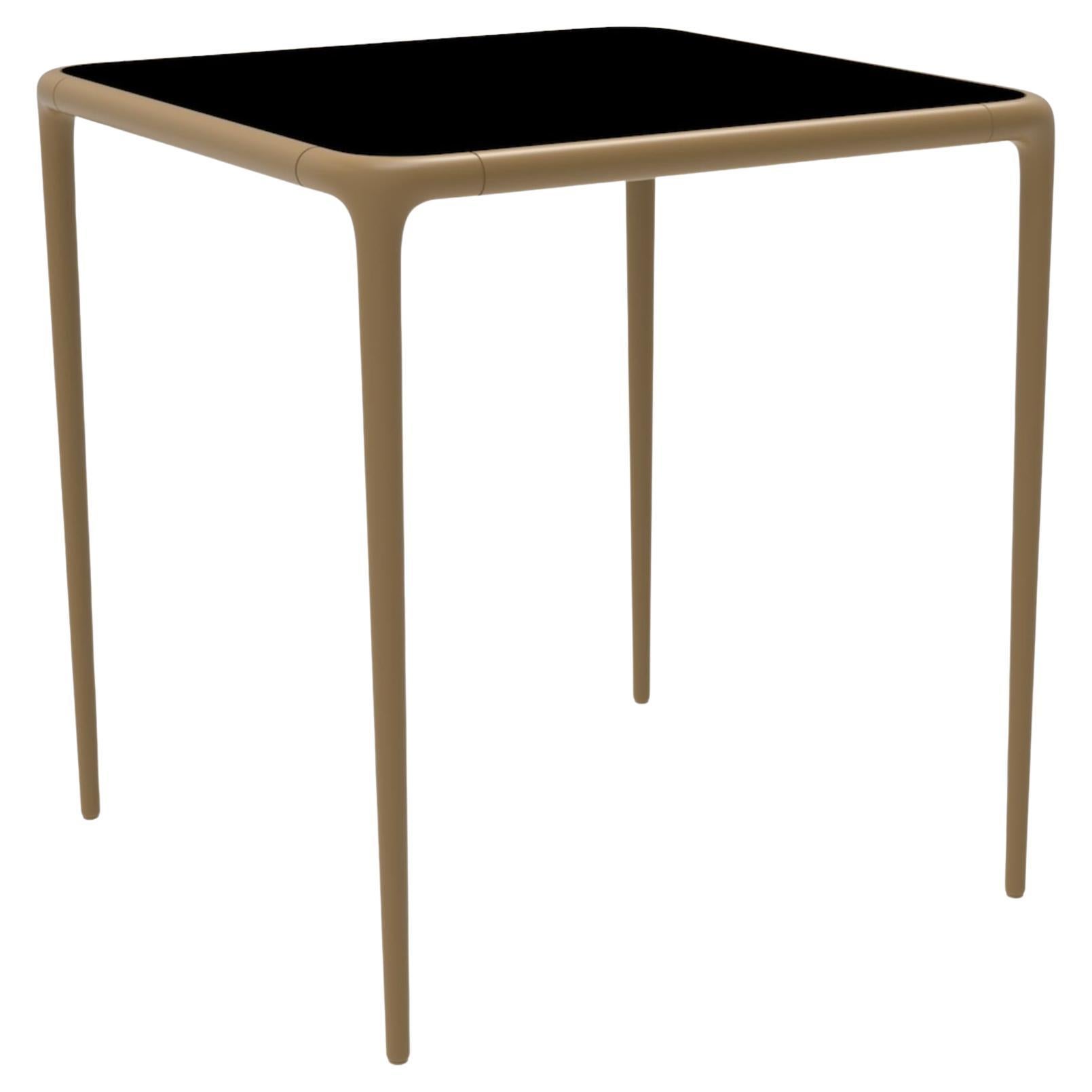 Xaloc Gold Glass Top Table 70 by Mowee For Sale