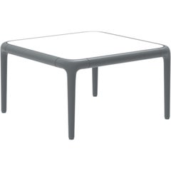 Xaloc Grey Coffee Table 50 with Glass Top by Mowee
