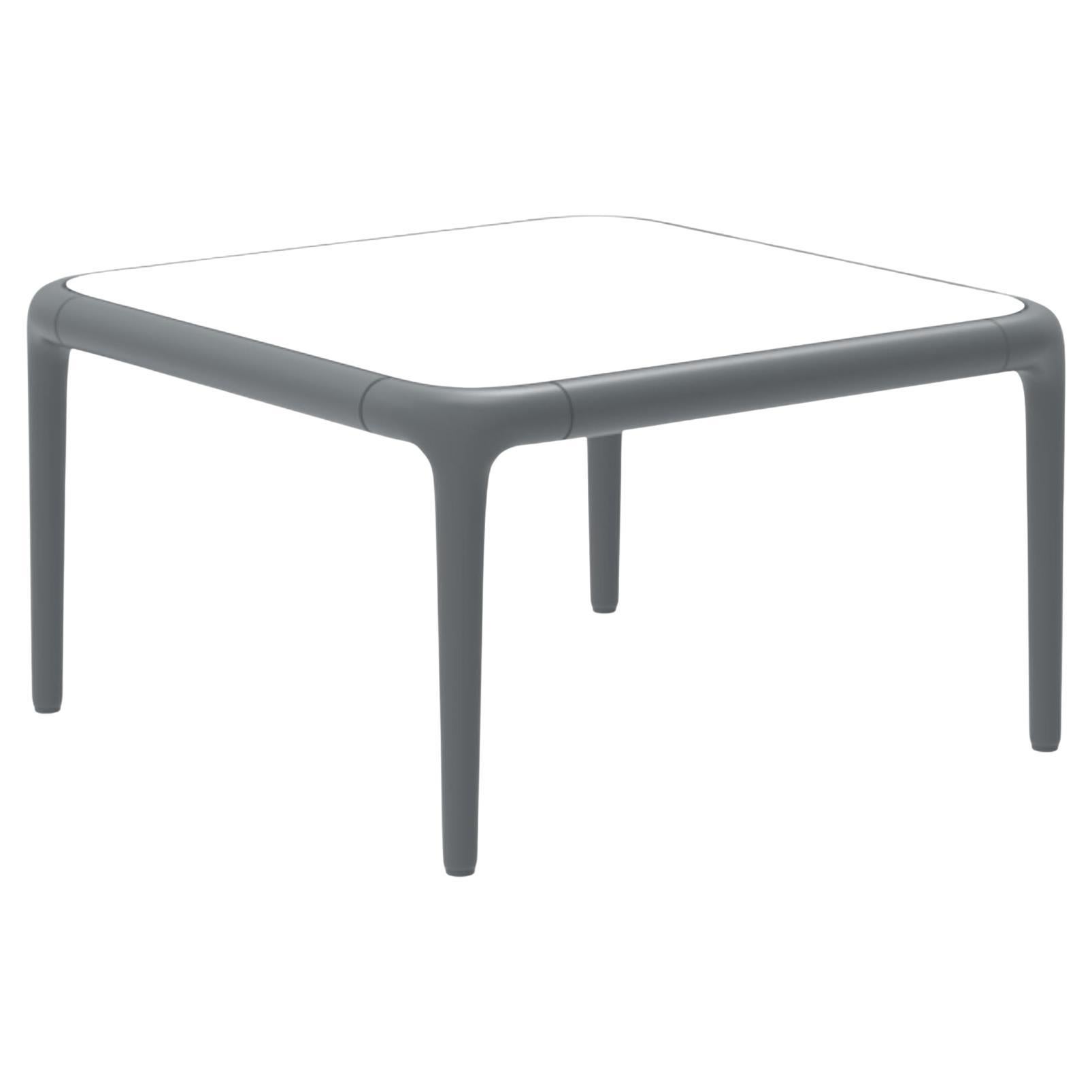 Xaloc Grey Coffee Table 50 with Glass Top by Mowee