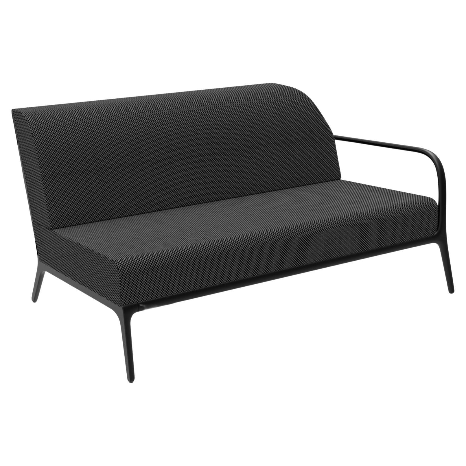 Xaloc Left 160 Black Modular Sofa by Mowee For Sale
