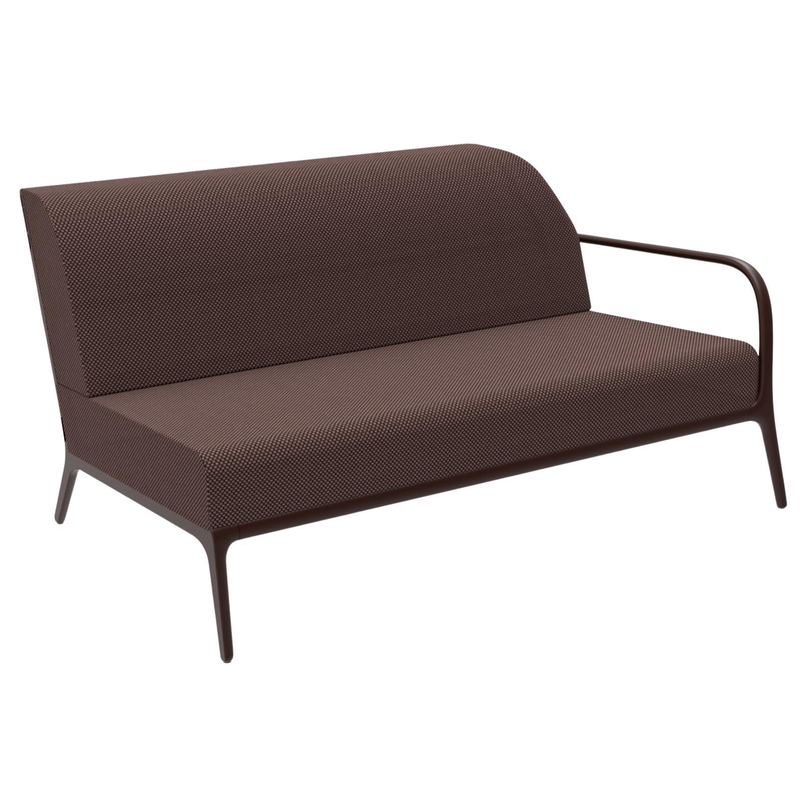 Xaloc Left 160 Chocolate Modular Sofa by Mowee For Sale