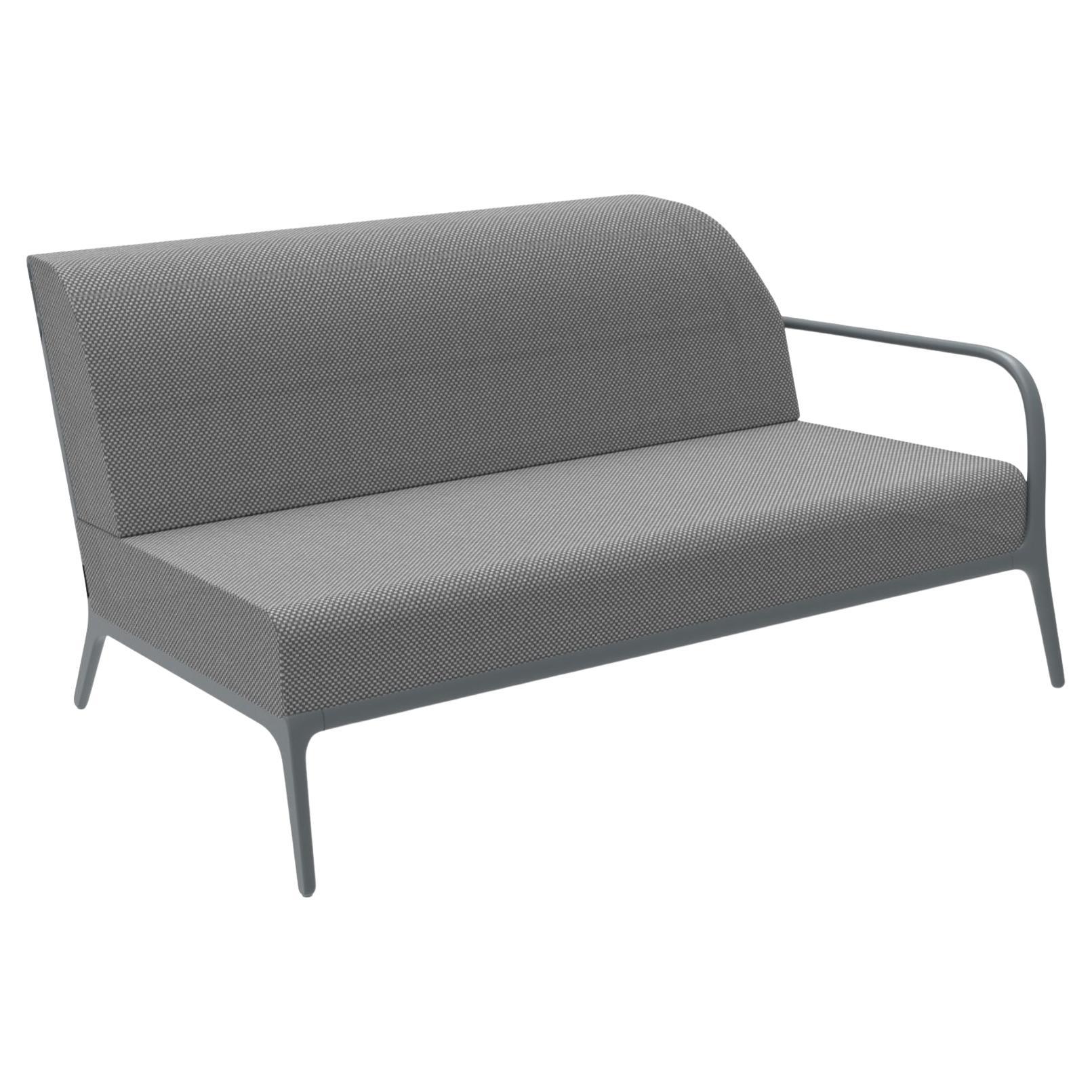 Xaloc Left 160 Graues modulares Sofa von MOWEE