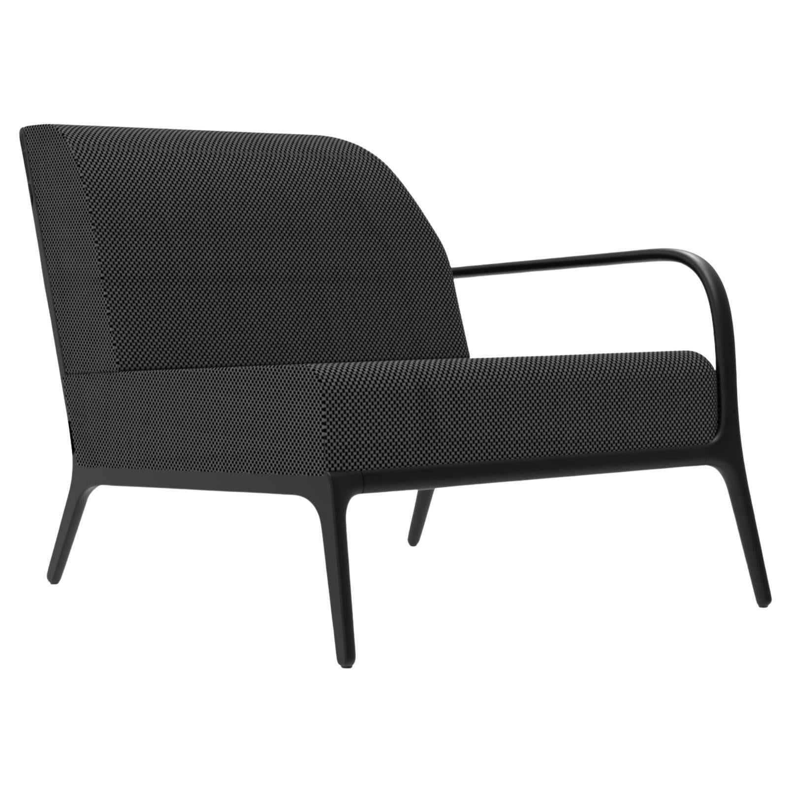 Xaloc Left 90 Black Modular Sofa by Mowee