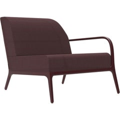 Xaloc Left 90 Burgundy Modular Sofa by Mowee