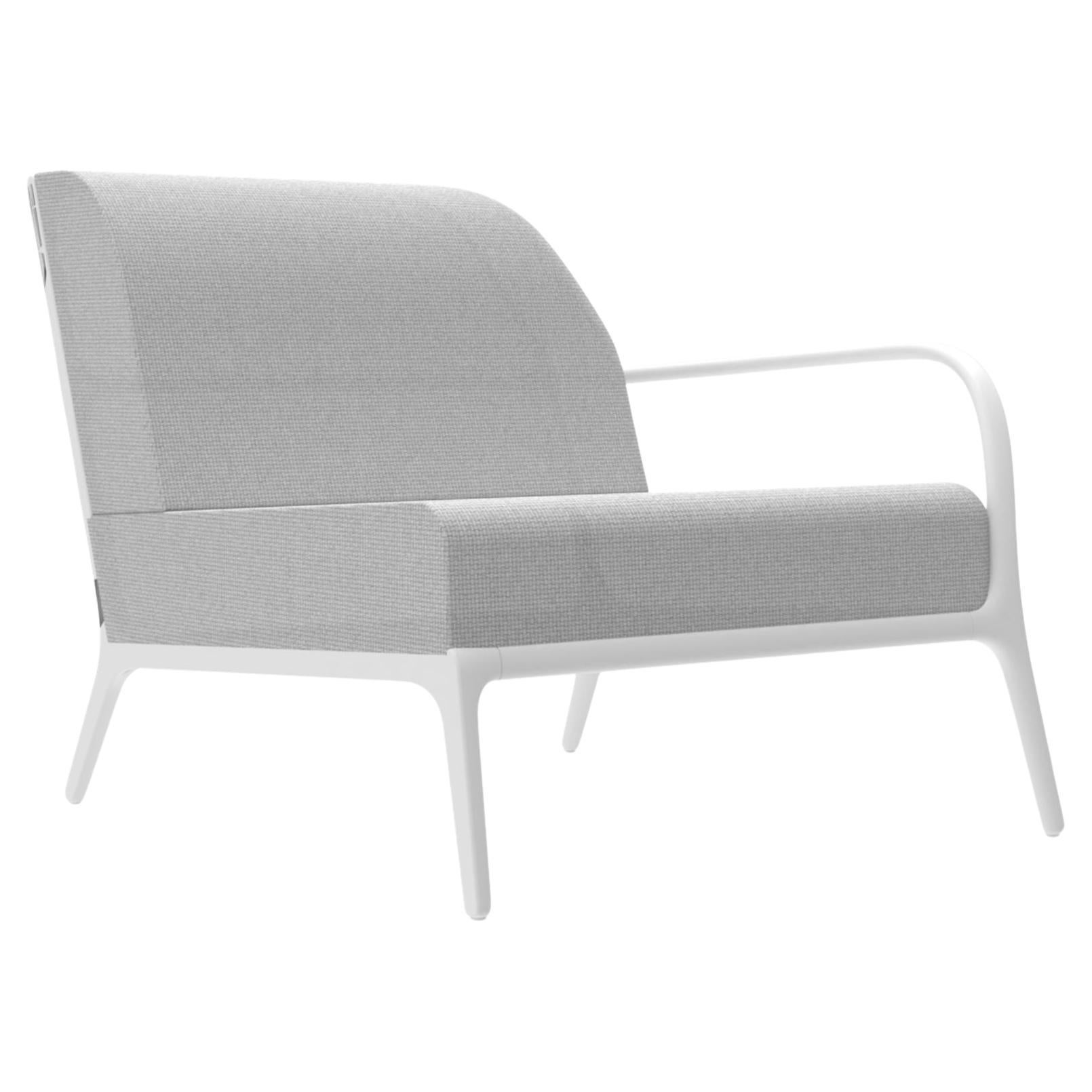 Xaloc Left 90 Weißes modulares Sofa von Mowee